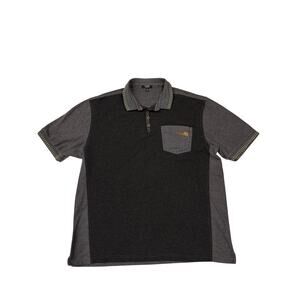 McDonalds Employee Shirt Mens XL Gray Uniform Pocket Polo Short Sleeve Workwear